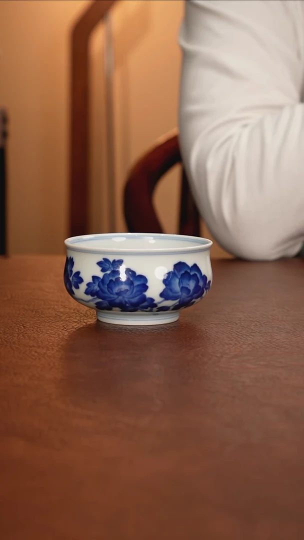 景德镇瓷器，青花瓷手绘茶具~