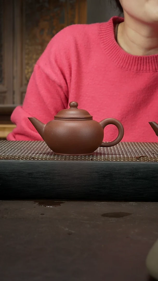 【闪购商品】紫砂茶壶文革清水泥 水平150cc 061