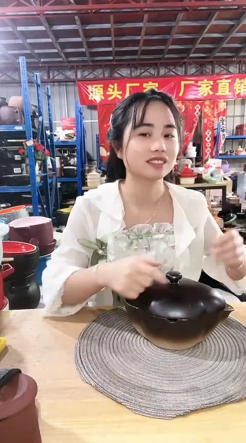 12瑕疵粗陶双格煮茶壶带盖打磨