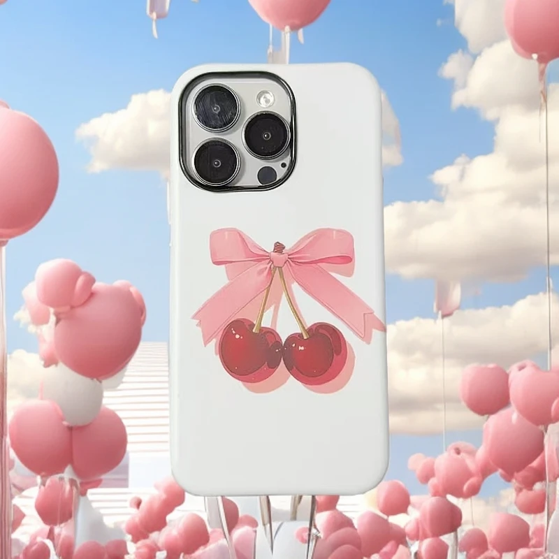 菲林二合一手机壳【油画樱桃】适用于苹果/华为保护套全包