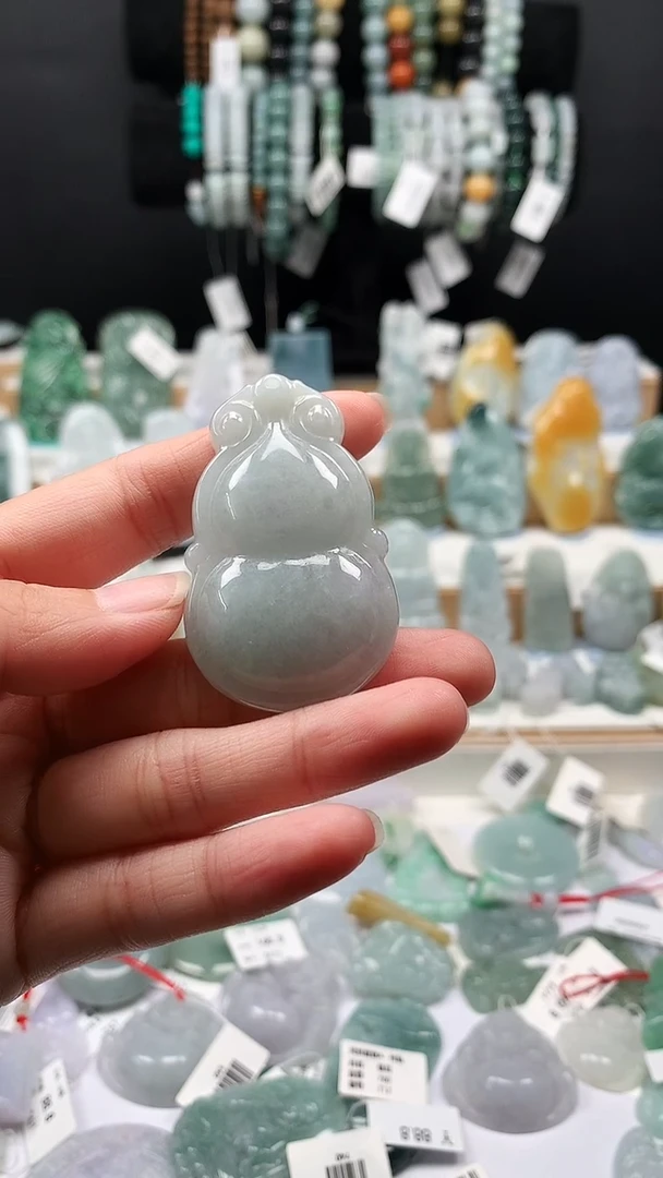 吊坠(不含链)未镶嵌翡翠34大葫芦