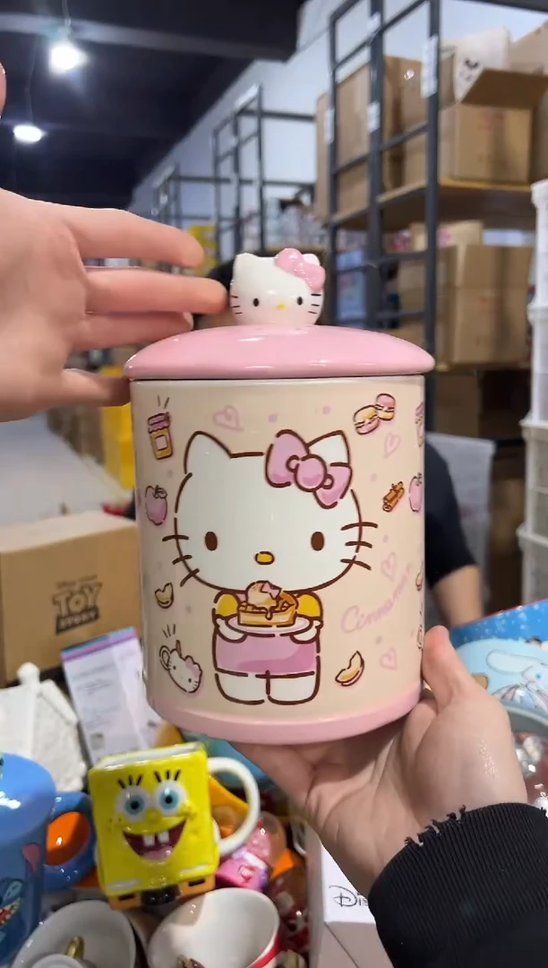 【闪购商品】杯陶瓷b款粉色kt储物罐