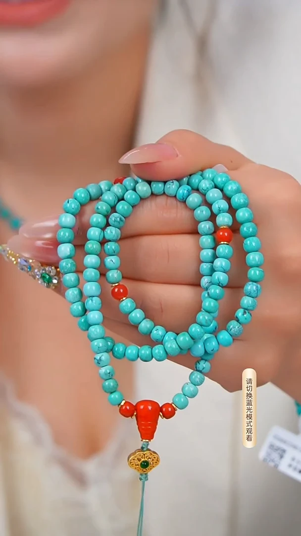 未镶嵌绿松石项链多样性发一