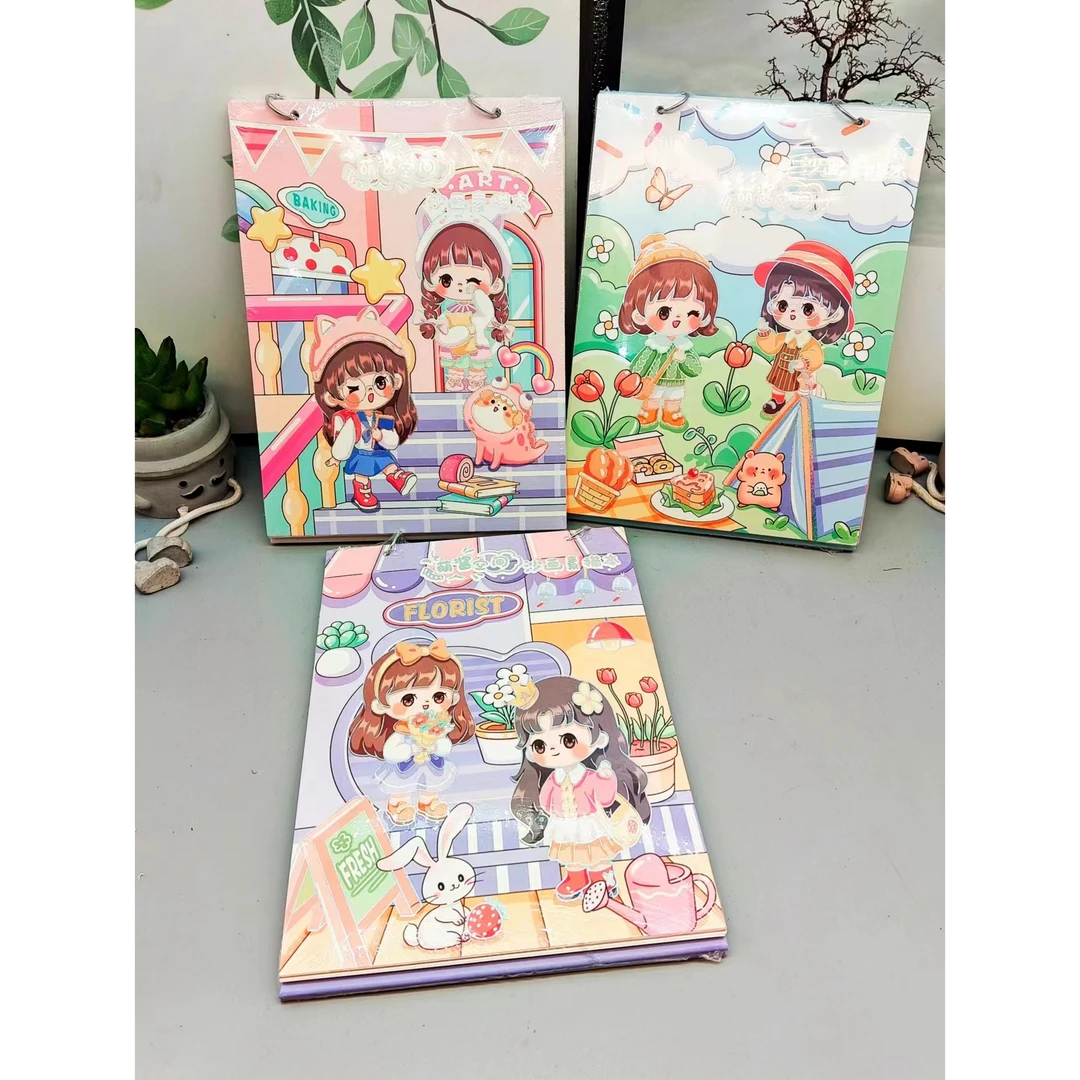 文创沙画素描本3901【颜色图案不挑】