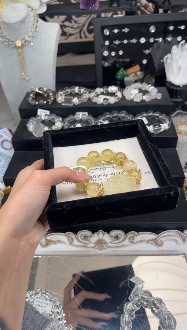 【闪购商品】烟晶手链银S925镶嵌天然水晶 多样性发货