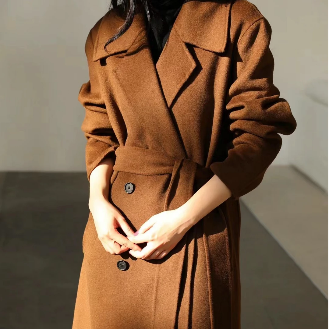 屿里专属-羊毛双面尼外套大衣