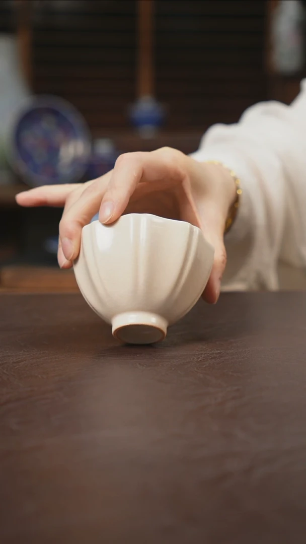 杯景德镇陶瓷杯碗柴烧多人