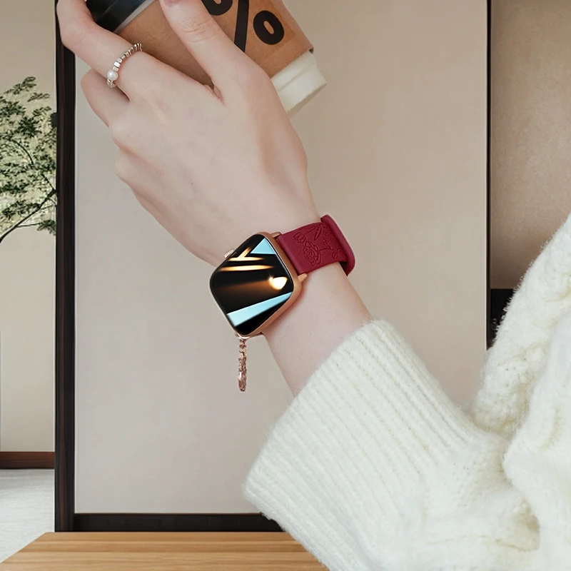 智能手表女生多功能接打电话消息运动手环简约计步手表520礼物