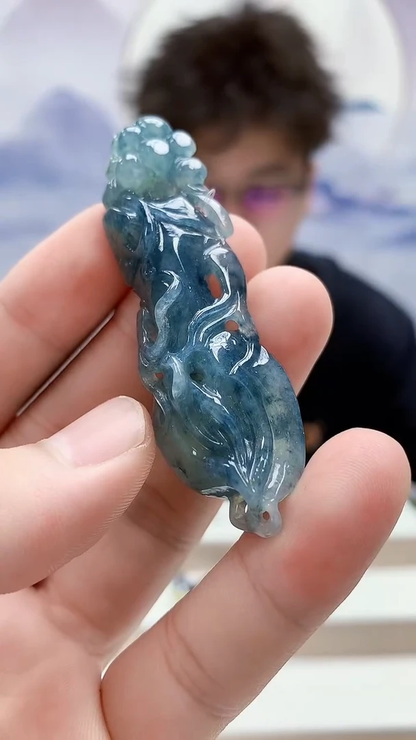 未镶嵌定制翡翠4688bb-毛货挂件36