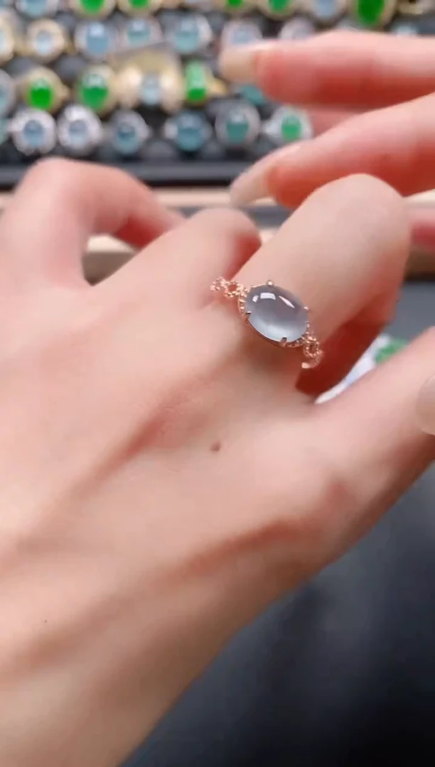 银S925镶嵌戒指翡翠11111