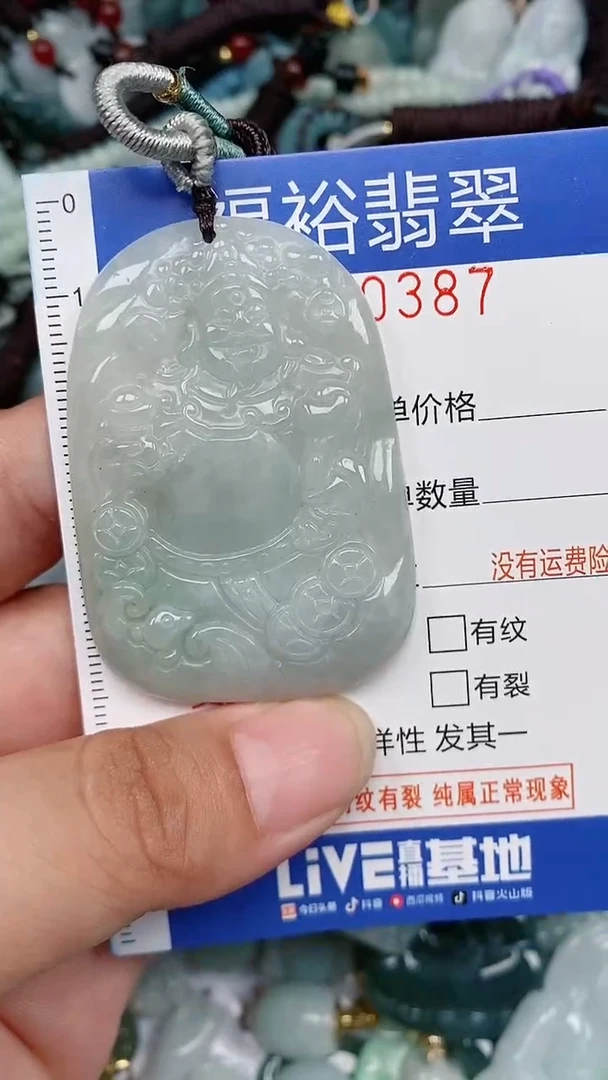 翡翠未镶嵌颈饰...0000387