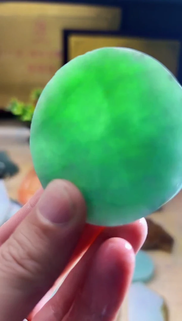 翡翠挂件未镶嵌A货张麦9170