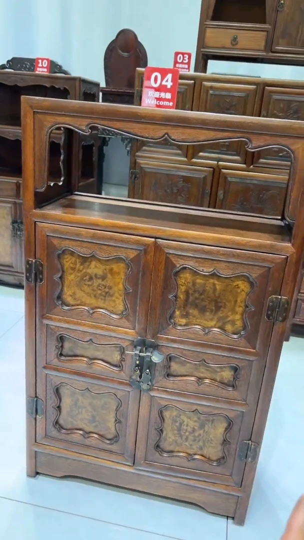 【闪购商品】贡木嵌金丝楠万历柜