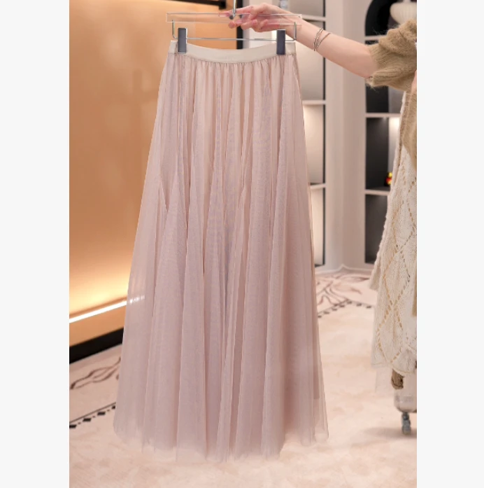 【桐桐】韩系流光风设计慵懒感修身别致时尚纱裙MY-A1033