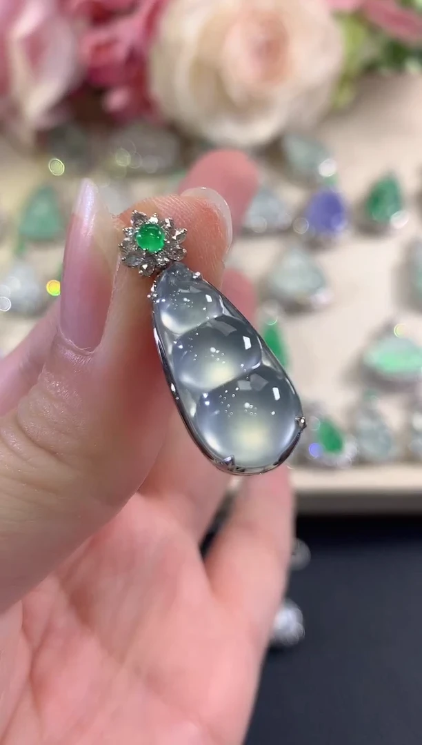 18K金镶嵌手链翡翠b127多样性一件发