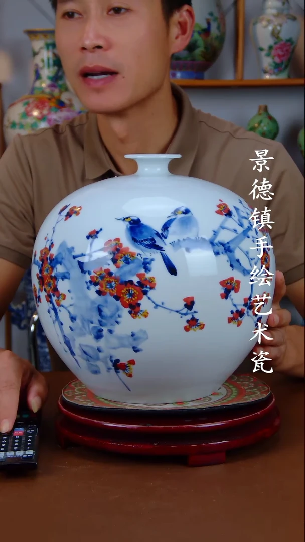 现代景德镇手工手绘陶瓷摆件20
