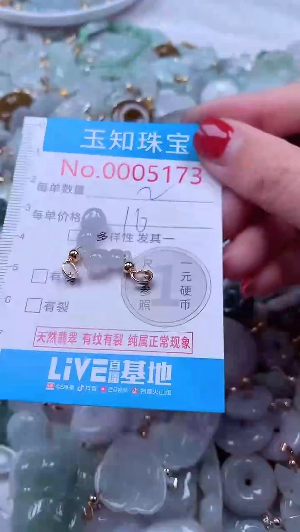 吊坠(不含链)未镶嵌翡翠5173