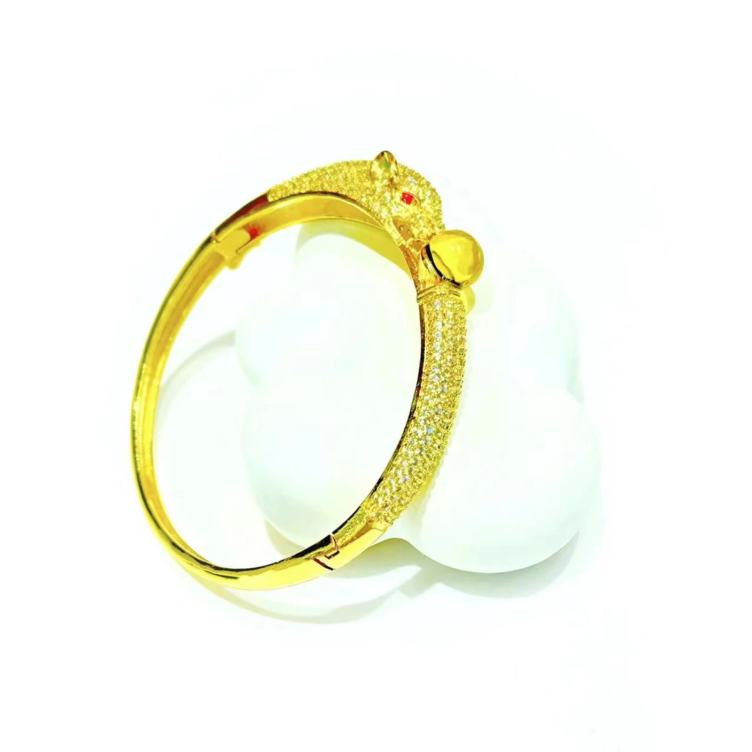 【小米专属】高端珠宝轻奢系一夜豹富蓝珀合金镶嵌手镯【ZSZ10】