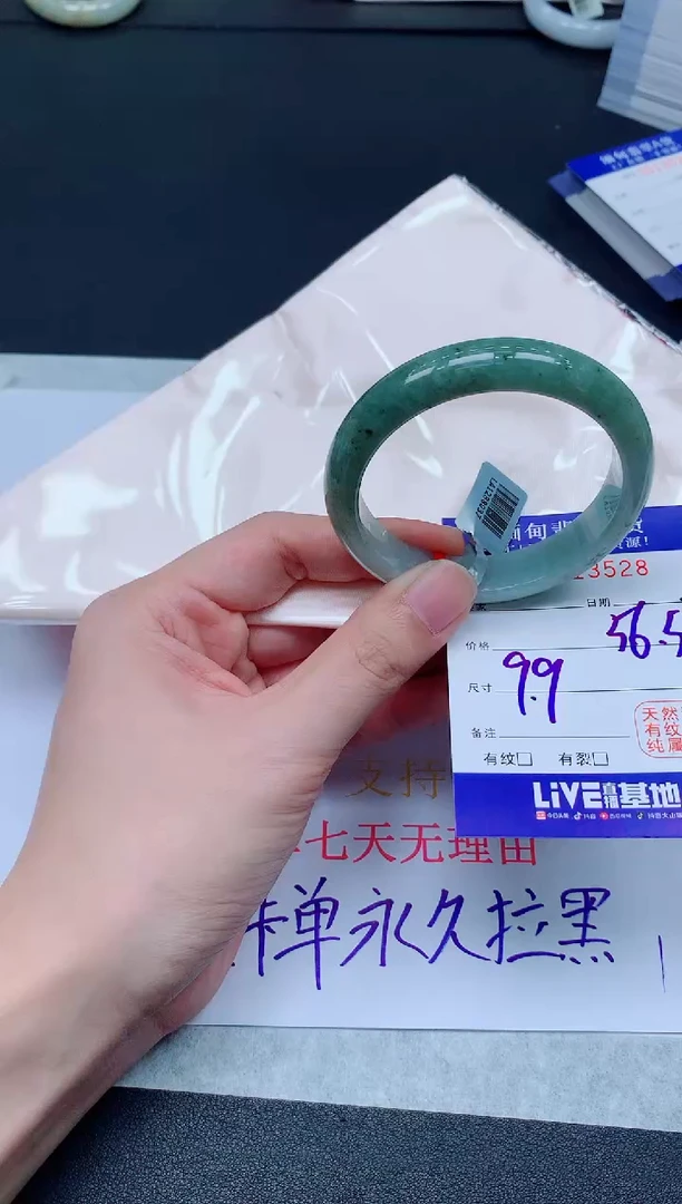 未镶嵌手镯翡翠3528