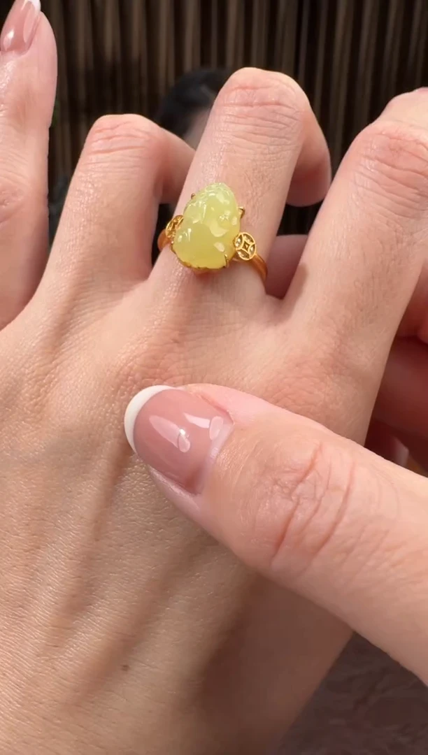 颈饰18K金镶嵌和田玉101冰冰11.11多样性拍一发一