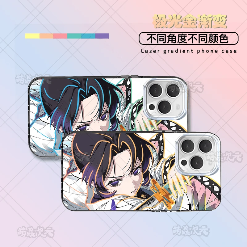 鬼灭虫柱蝴蝶忍适用于苹果华为oppo小米vivo荣耀极光金手机防摔壳