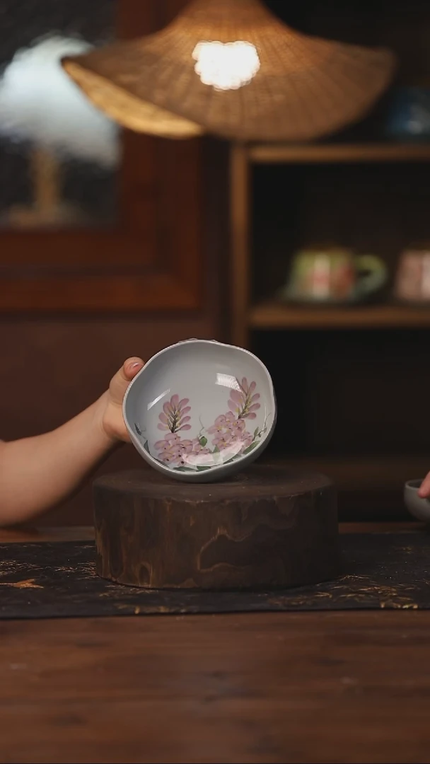 陶瓷景德镇高温釉下手绘陶瓷311