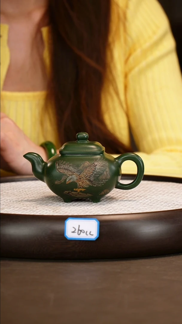 茶壶紫砂【顾海荣】绿泥传炉    260CC