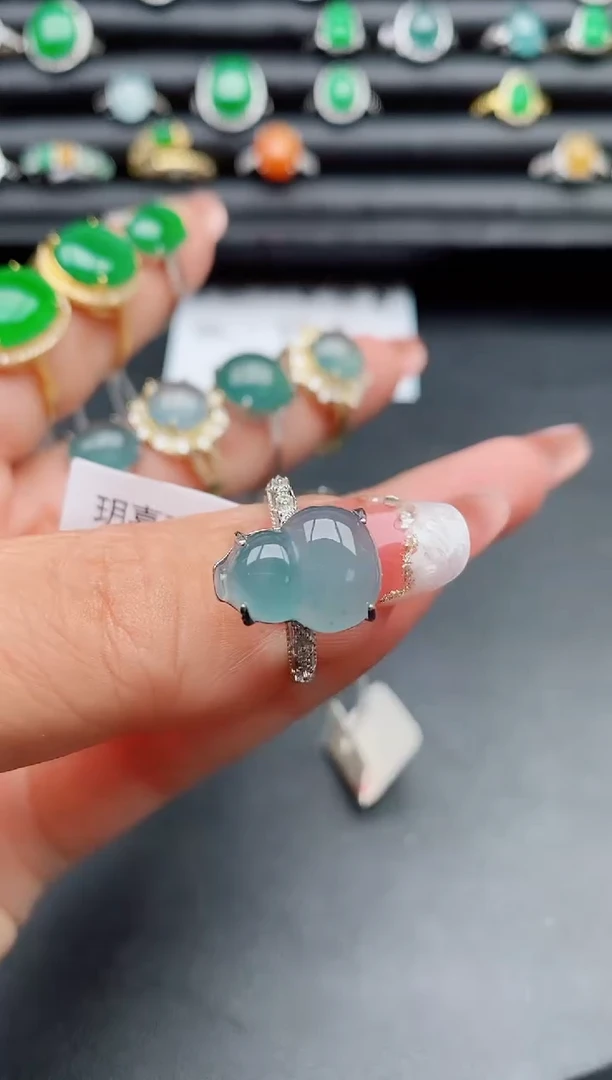 【闪购商品】翡翠戒指银S925镶嵌1312321