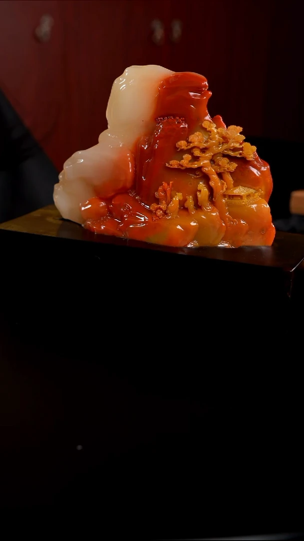 寿山石麦***吃寿山石摆件