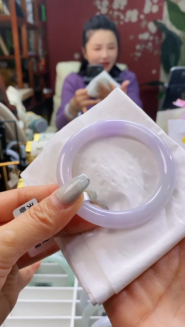 【闪购商品】翡翠手镯未镶嵌88冰紫53-55/9.1*9.1