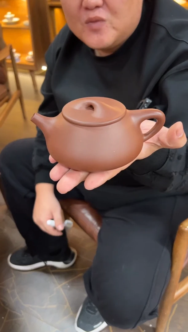 【闪购商品】紫砂茶壶【头哥手工壶】景舟石瓢底槽清光素