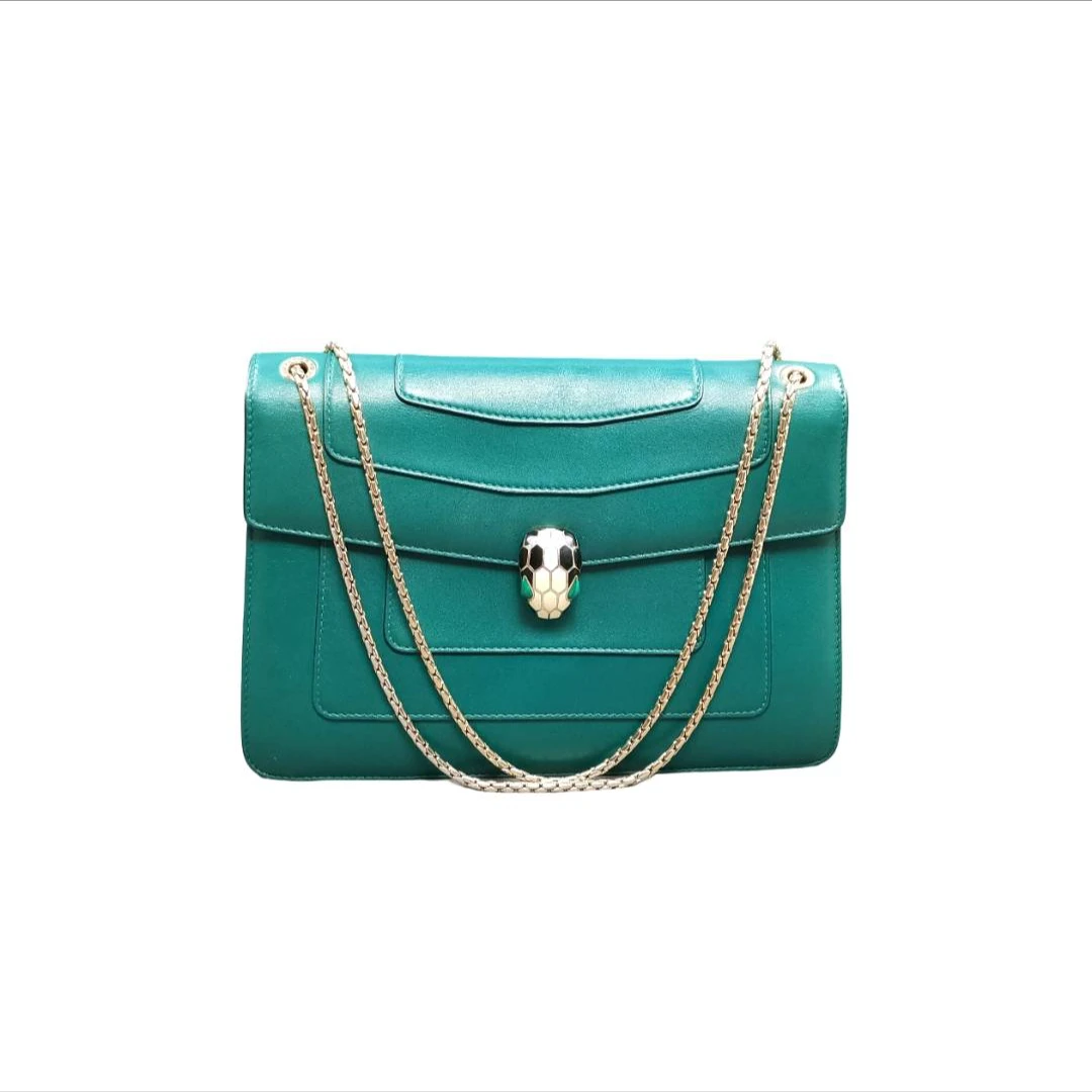 99新 BVLGARI/宝格丽 蛇头绿