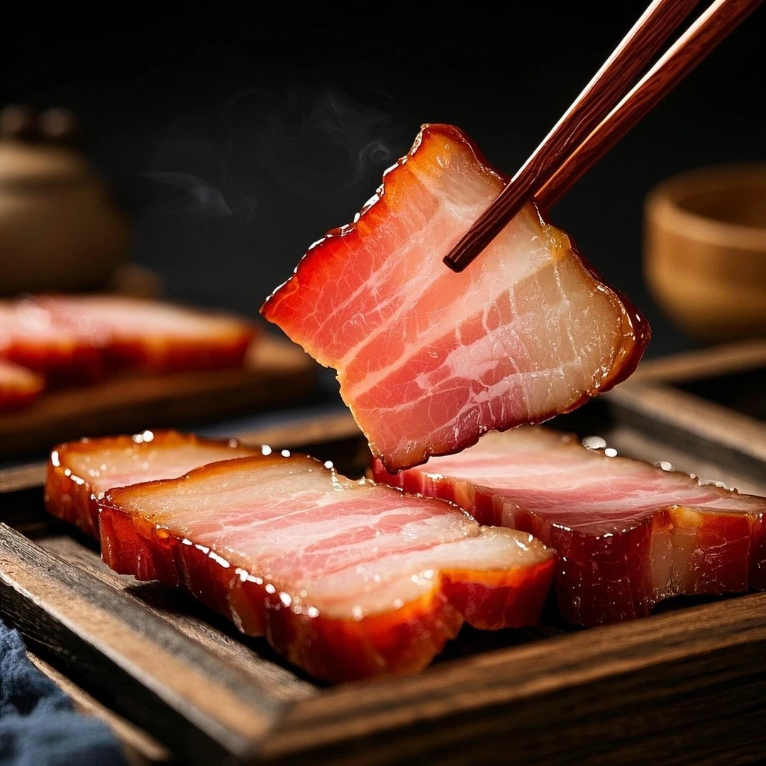 【买2斤送3斤，实发5斤】正宗柴火烟熏五花腊肉湖南特产农家土猪腊肉