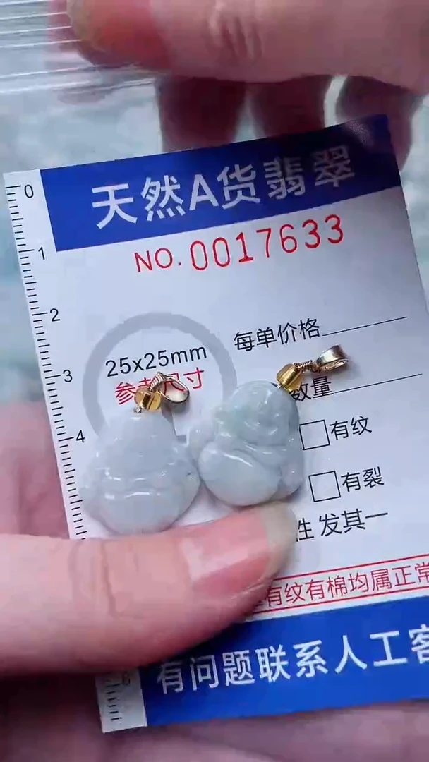 翡翠未镶嵌吊坠(不含链)1