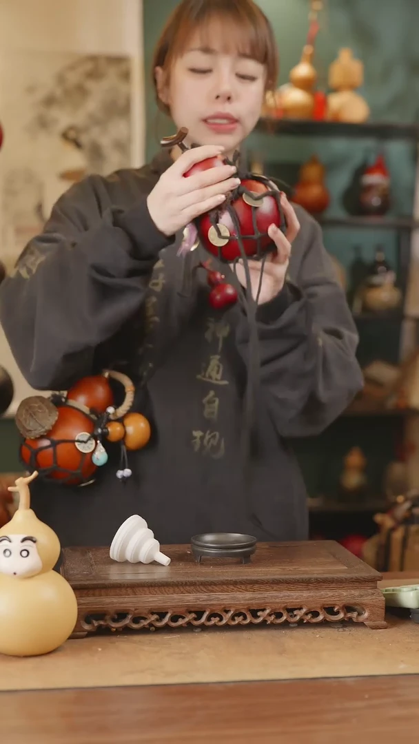 【闪购商品】19号精品天然大漆工艺防渗内胆酒葫芦~