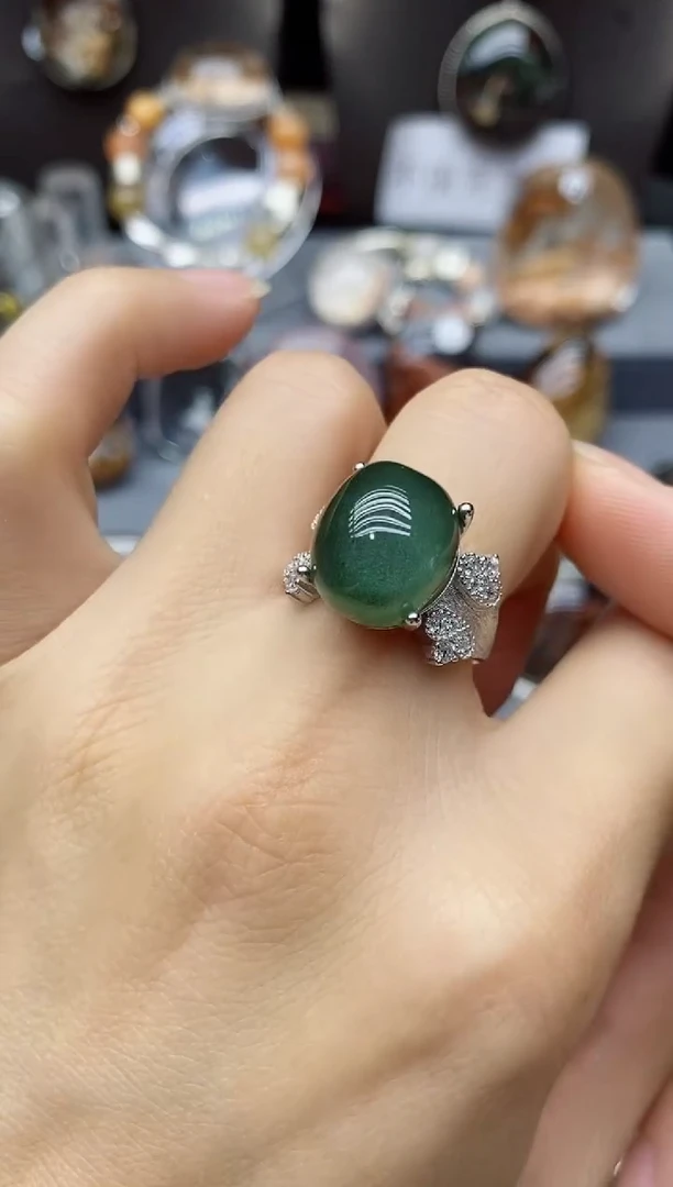 银S925镶嵌珠宝半成品水晶太****店定制定制