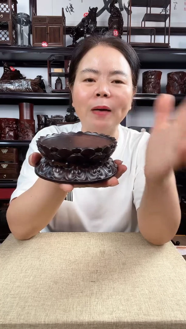 木双层莲花小号老李红木工艺品
