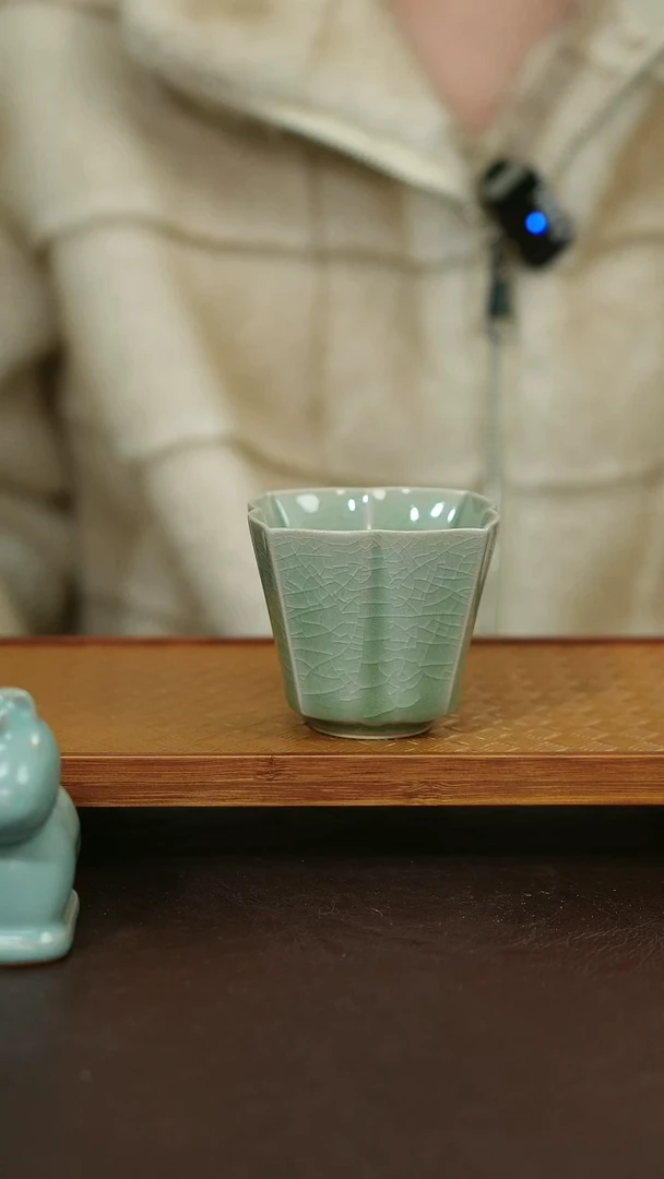 摆件瓷原矿原釉汝宋汝瓷 福利杯