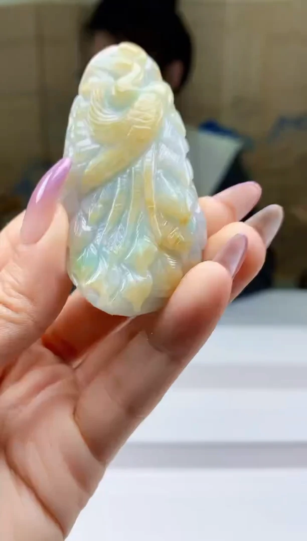 【闪购商品】定制翡翠未镶嵌5156ty-毛货挂件101