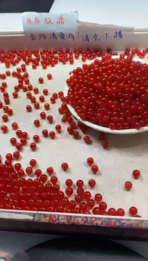 【闪购商品】南红玛瑙颈饰未镶嵌w644冰锦红南红6mm*50颗