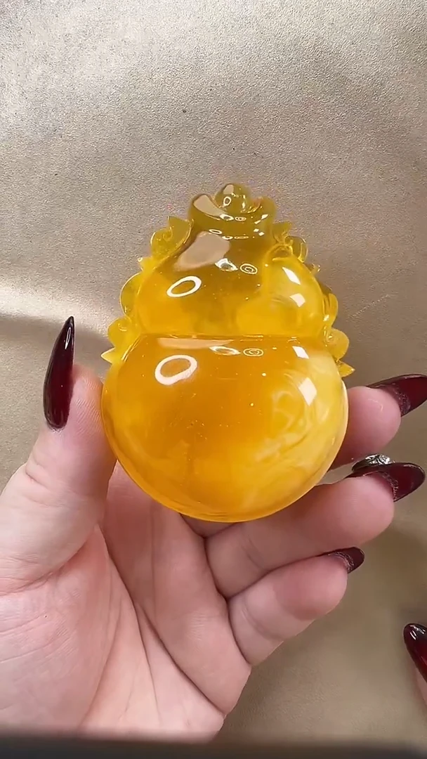琥珀颈饰未镶嵌吊坠
