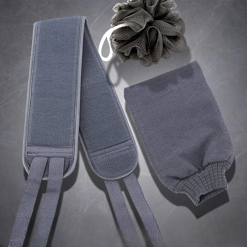 男士家用强力去污成人搓泥搓灰搓澡巾手套搓背条洗澡巾神器拉背条