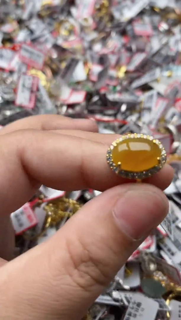 【闪购商品】翡翠戒指银S925镶嵌55555---3