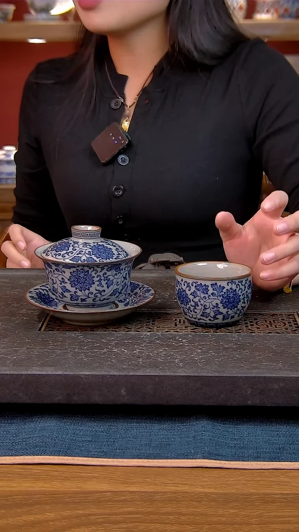 简装家用款2件套 老陶泥开片纹陶瓷茶具
