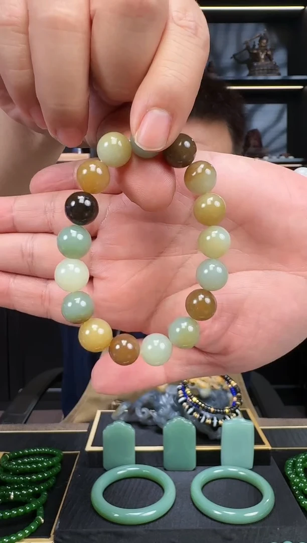 【闪购商品】和田玉1未镶嵌12mm楼兰手串 多样性