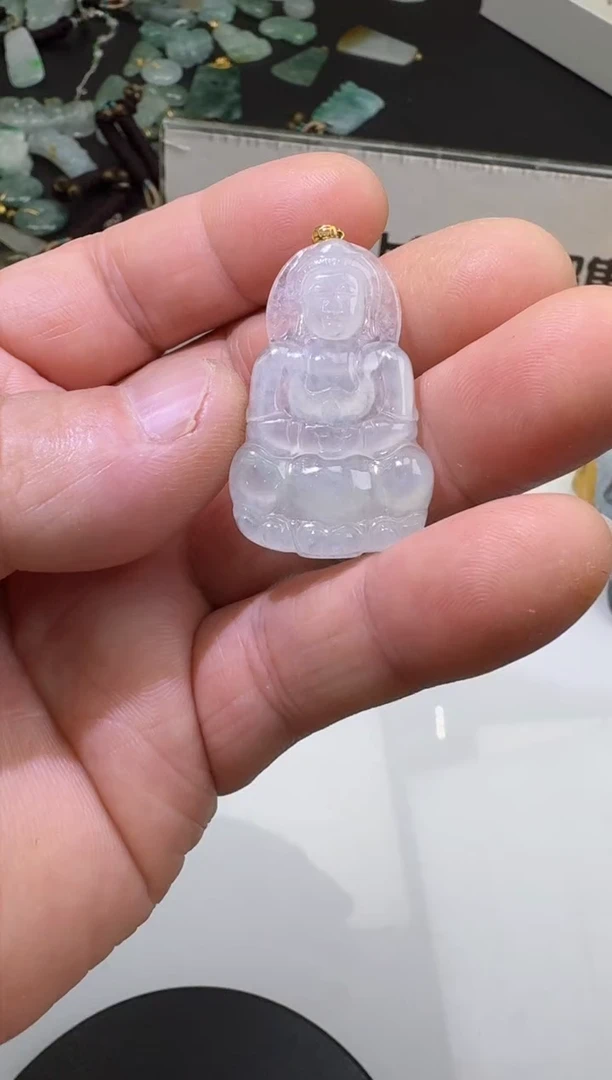 【闪购商品】翡翠颈饰18K金镶嵌00061469