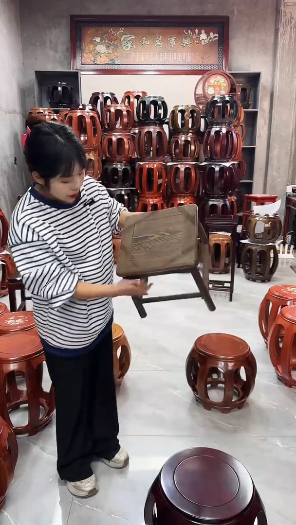 【闪购商品】鸡翅木类家具微瑕鸡翅木小方凳