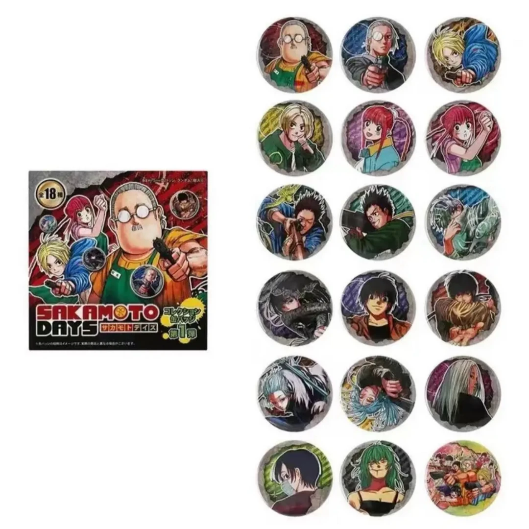 【坂本日常】坂本days JS原画吧唧 第一弹 徽章盲盒 未成年禁止下单