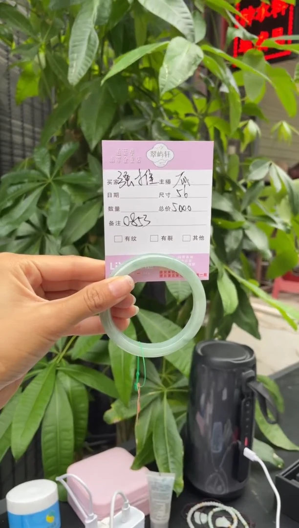 未镶嵌手镯翡翠G 56正圈 0853