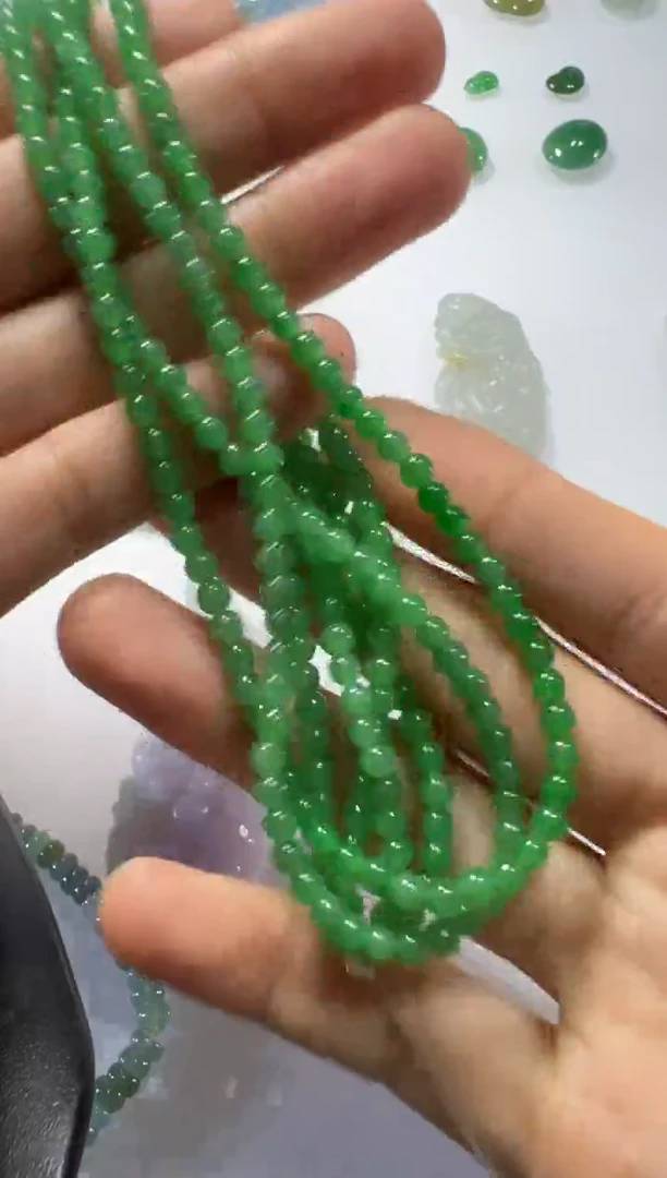 未镶嵌定制翡翠珠链